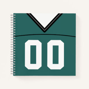 Customisable Football Jersey Notebook Template