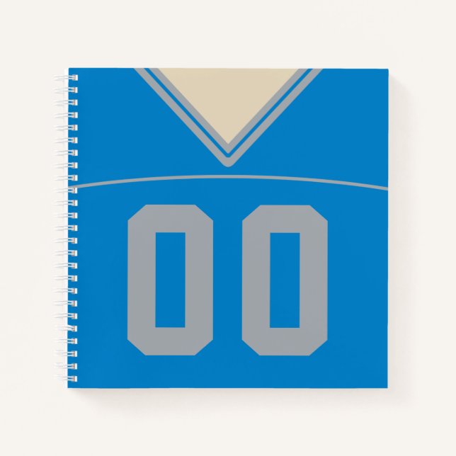 Customisable Football Jersey Notebook Template (Front)