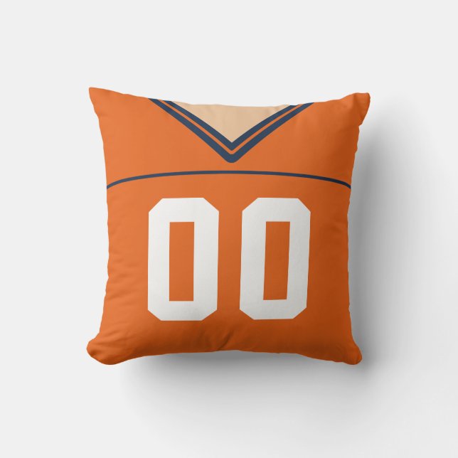 Customisable Football Jersey Number Jersey Cushion (Front)