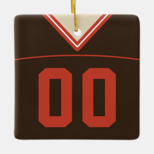 Customisable Football Lacrosse Jersey Ornament
