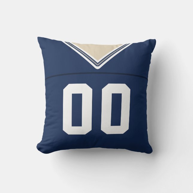 Customisable Football LAX Jersey Pillow Cushion (Front)