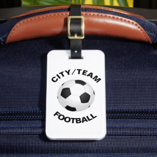Customisable Football Luggage Tag