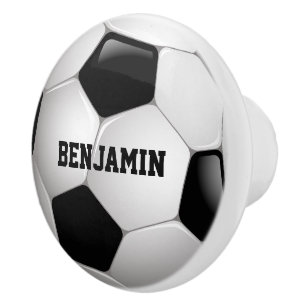 Customisable Football Soccer Ball Ceramic Knob