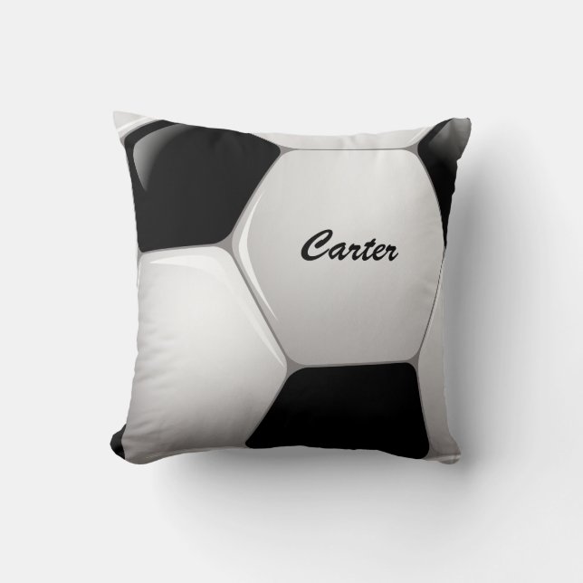Customisable Football Soccer Ball Cushion (Front)
