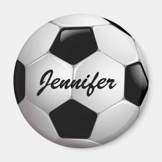 Customisable Football Soccer Ball Magnet (Front)