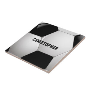 Customisable Football Soccer Ball Tile