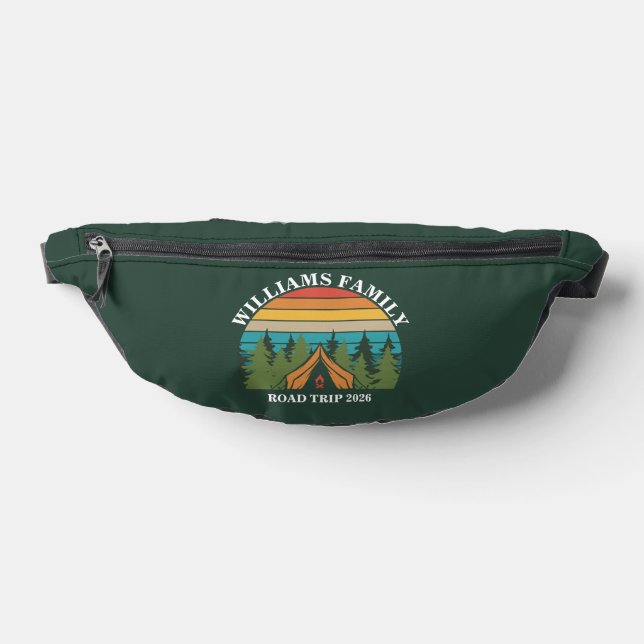 Customisable Forest friends Sunset Camping Tent Bum Bags (Lay Down)