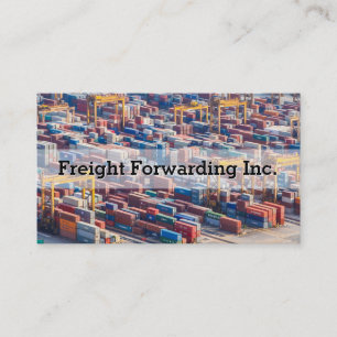 Customisable Freight Transport Container Business Card