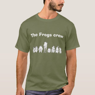 Customisable Frog Squad Friend Group Crew Matching T-Shirt