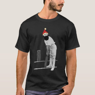 Customisable Funny Christmas Cricket Tshirt