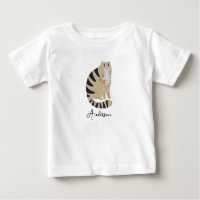 Customisable Funny Cute Smiling Cat  Baby Bib
