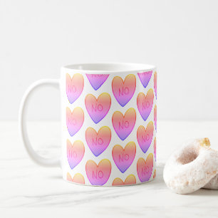 Customisable Funny No Candy Hearts Coffee Mug