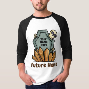 Customisable funny tombstone with skull T-Shirt