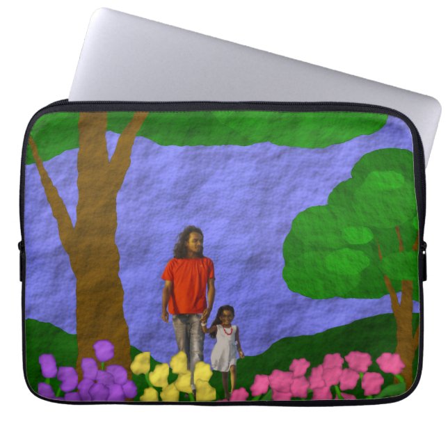 Customisable Garden Laptop Sleeve (Front)