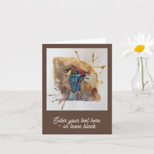 Customisable Gawping Guineafowl Greetings Card