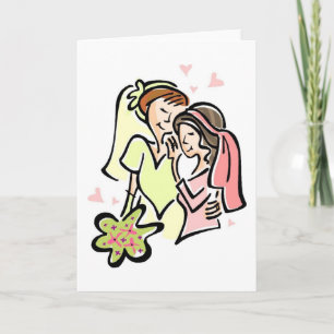 Customisable Gay Lesbian Wedding Cards