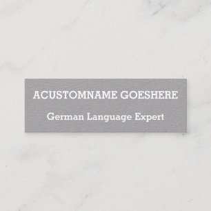 Customisable German Language Expert Business Card