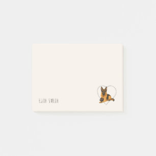 Customisable German Shepherd Lovers Birthday Gift Post-it Notes
