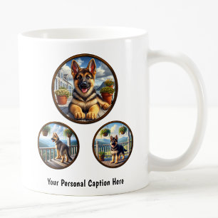 Customisable German Shepherd Puppy Coffee Mug