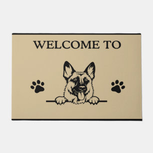 Customisable German Shepherds Welcome Mat