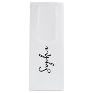 Customisable Gift Bags with Elegant Script Font