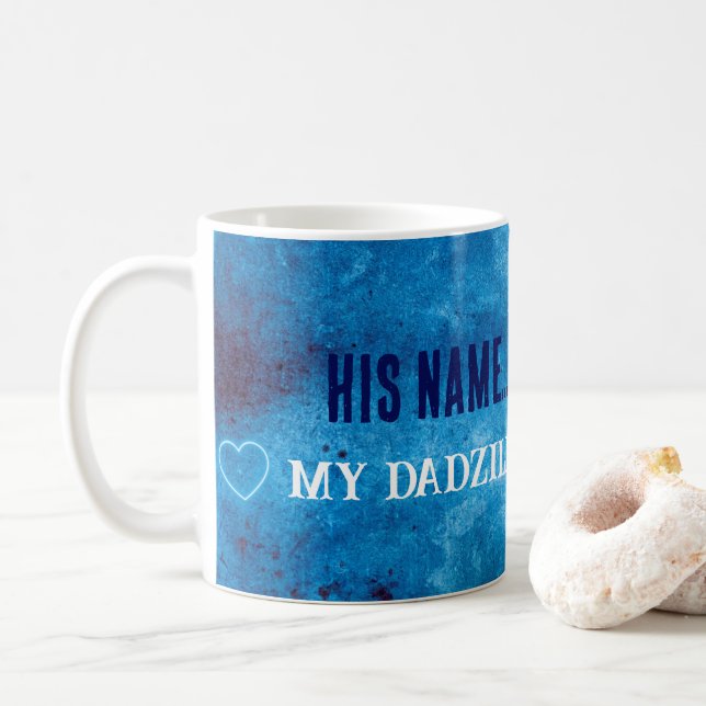 Customisable Gifts Fathers Day Dadzilla Mug (With Donut)