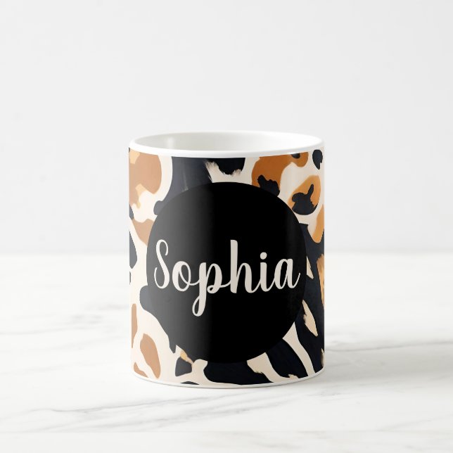 Customisable Giraffe Print Coffee Mug (Center)