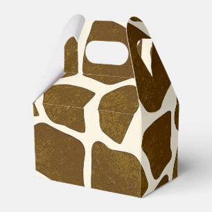 Customisable Giraffe Print Favour Box