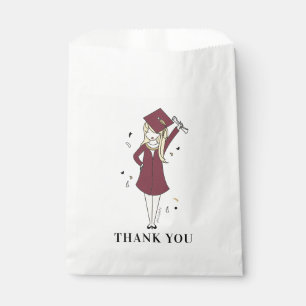 Customisable Girl Avatar   High School Graduation  Favour Bags