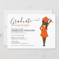 Customisable Girl Avatar | High School Graduation