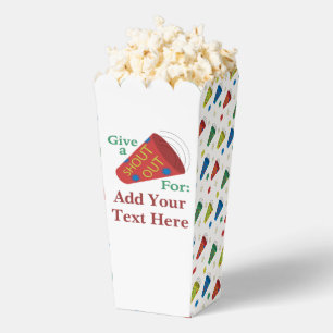 Customisable Give A Shout Out Popcorn Favour Box