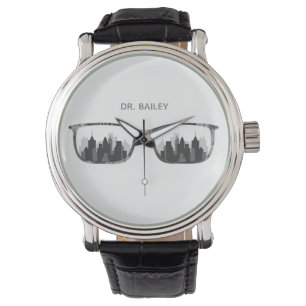 Customisable Glasses and Cityscape Watch