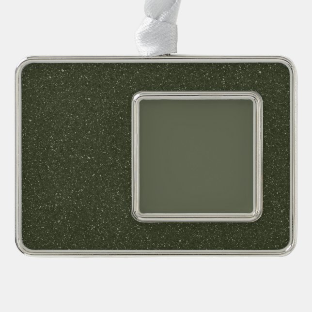 Customisable Glitter Border Framed Ornament (Front)
