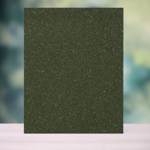 Customisable Glitter Moss Green Acrylic Sign