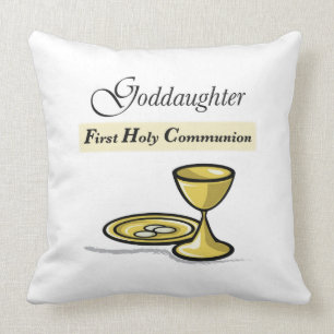 Customisable, Goddaughter First Communion Chalice Cushion