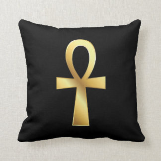 Customisable Gold Ankh Egyptian Symbol Pillow