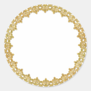 Customisable Gold Frame Stickers