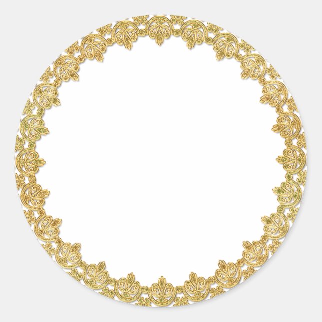 Customisable Gold Frame Stickers (Front)