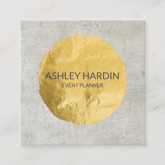 Customisable Gold Leaf Foil Business Card (Front)