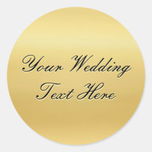 Customisable Gold Wedding Seal