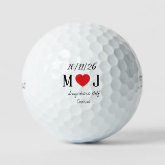 Customisable Golf Course Wedding Favours Gifts  Golf Balls