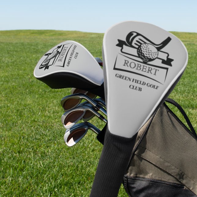 Customisable Golf Player Name with Club Name Golf Head Cover (Creator Uploaded)