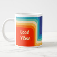 Customisable Good Vibes 70s Ombre
