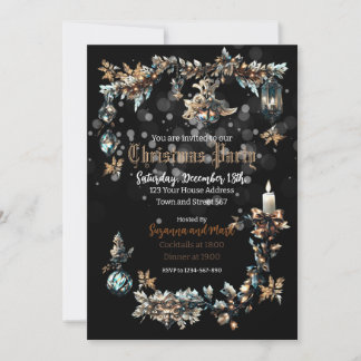 Customisable Gothic Christmas Party invitation