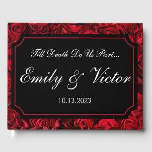 Customisable Gothic Rose Guest Book