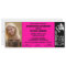 Customisable Graduation Admission Ticket Invite