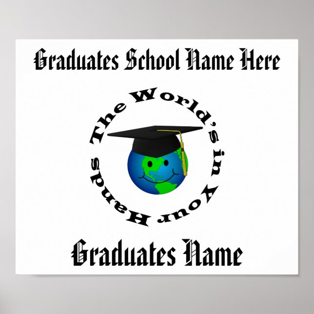 Customisable Graduation Certificate Poster (Front)