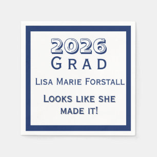 Customisable Graduation Napkin