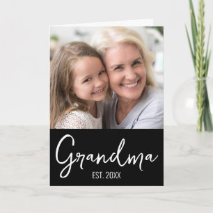 Customisable Grandma Established Grandparents Day Card