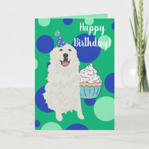 Customisable Great Pyrenees Birthday Card